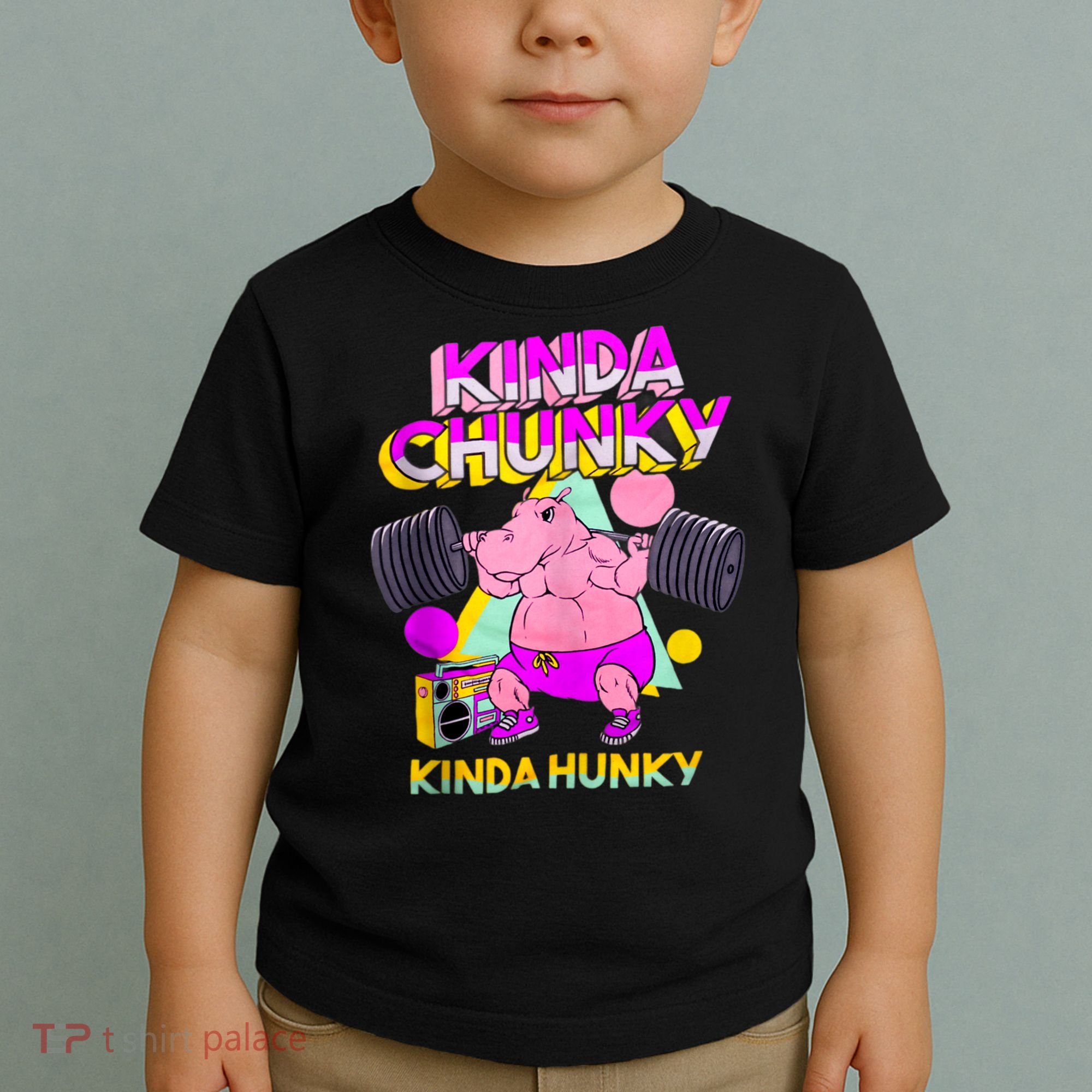 Kinda Chunky Kinda Hunky, Bodybuilding Gym Toddler T-Shirt