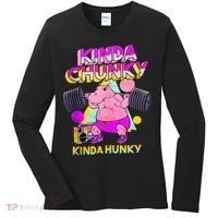 Kinda Chunky Kinda Hunky, Bodybuilding Gym Women's Long Sleeve Shirt thumb 0