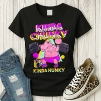 Kinda Chunky Kinda Hunky, Bodybuilding Gym Women's T-Shirt thumb 3