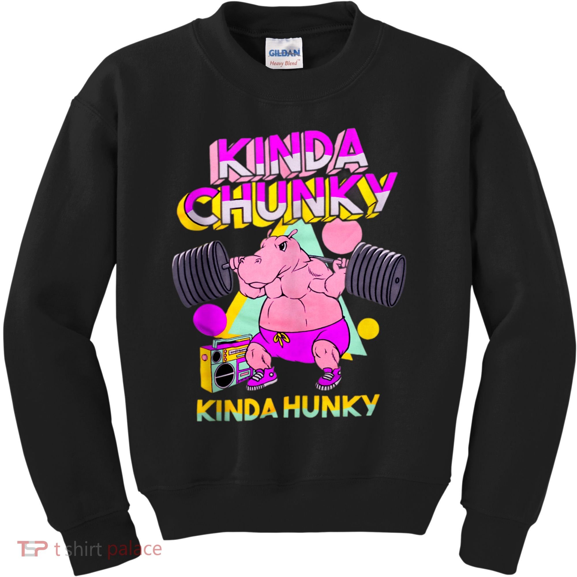 Kinda Chunky Kinda Hunky, Bodybuilding Gym Kids Sweatshirt