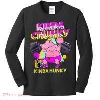 Kinda Chunky Kinda Hunky, Bodybuilding Gym Kids Long Sleeve Shirt thumb 0
