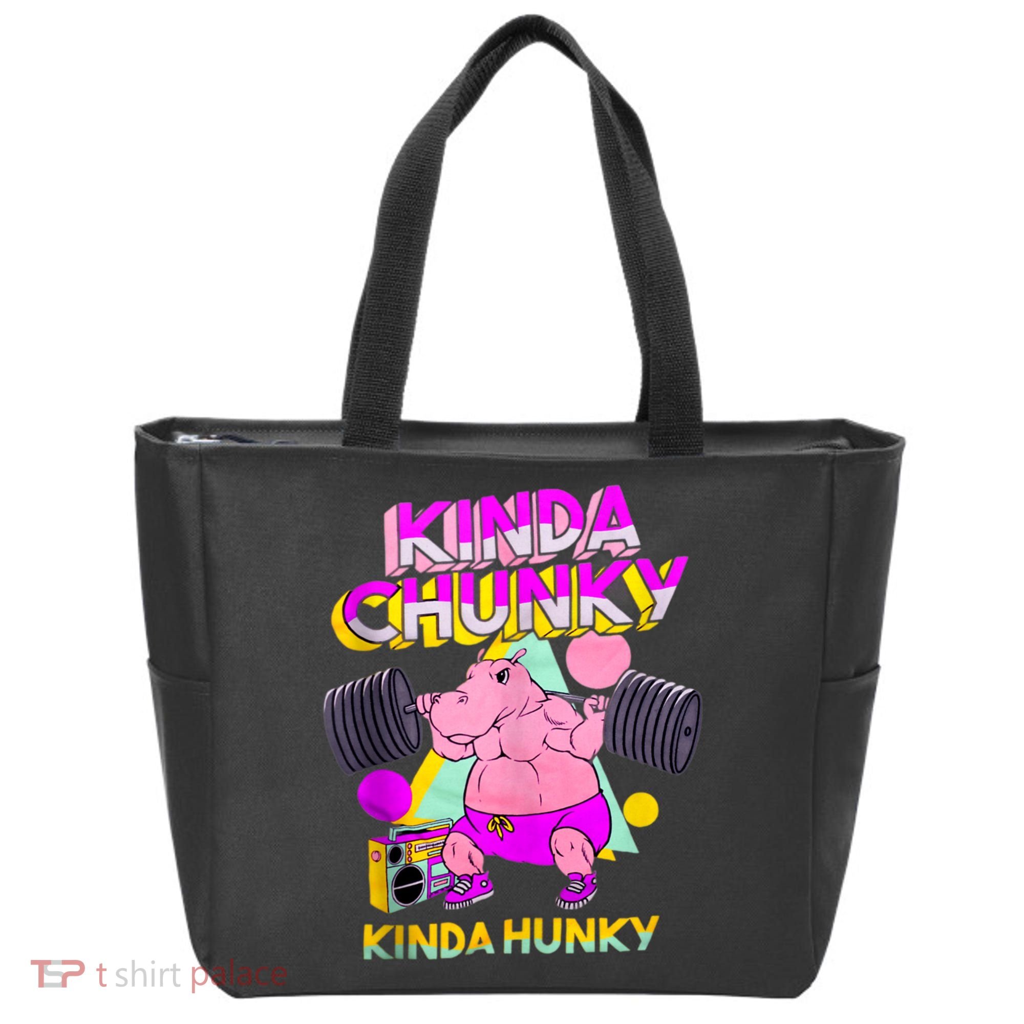 Kinda Chunky Kinda Hunky, Bodybuilding Gym Tote Bag
