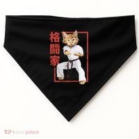 Karate Cat USA-Made Doggie Bandana thumb 0