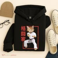 Karate Cat Hoodie thumb 4