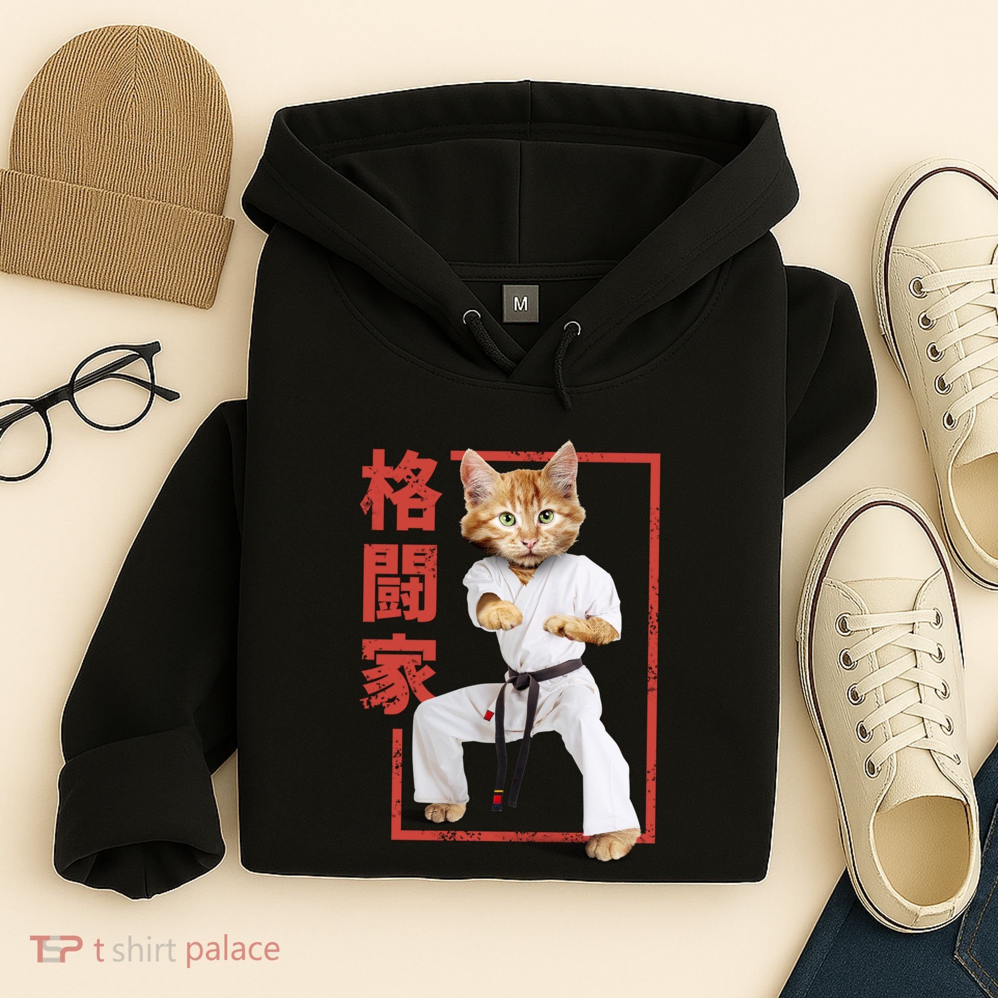 Karate Cat Hoodie