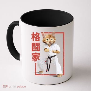 Karate Cat Coffee Mug