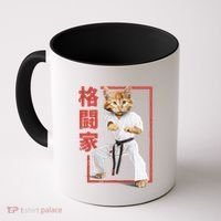 Karate Cat Coffee Mug thumb 0
