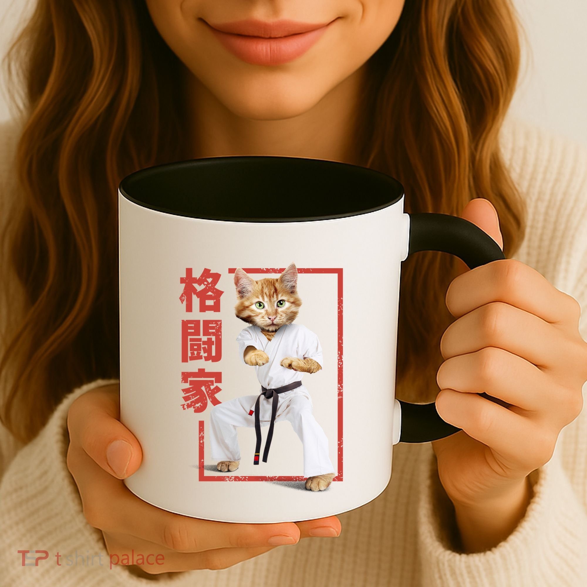 Karate Cat Coffee Mug