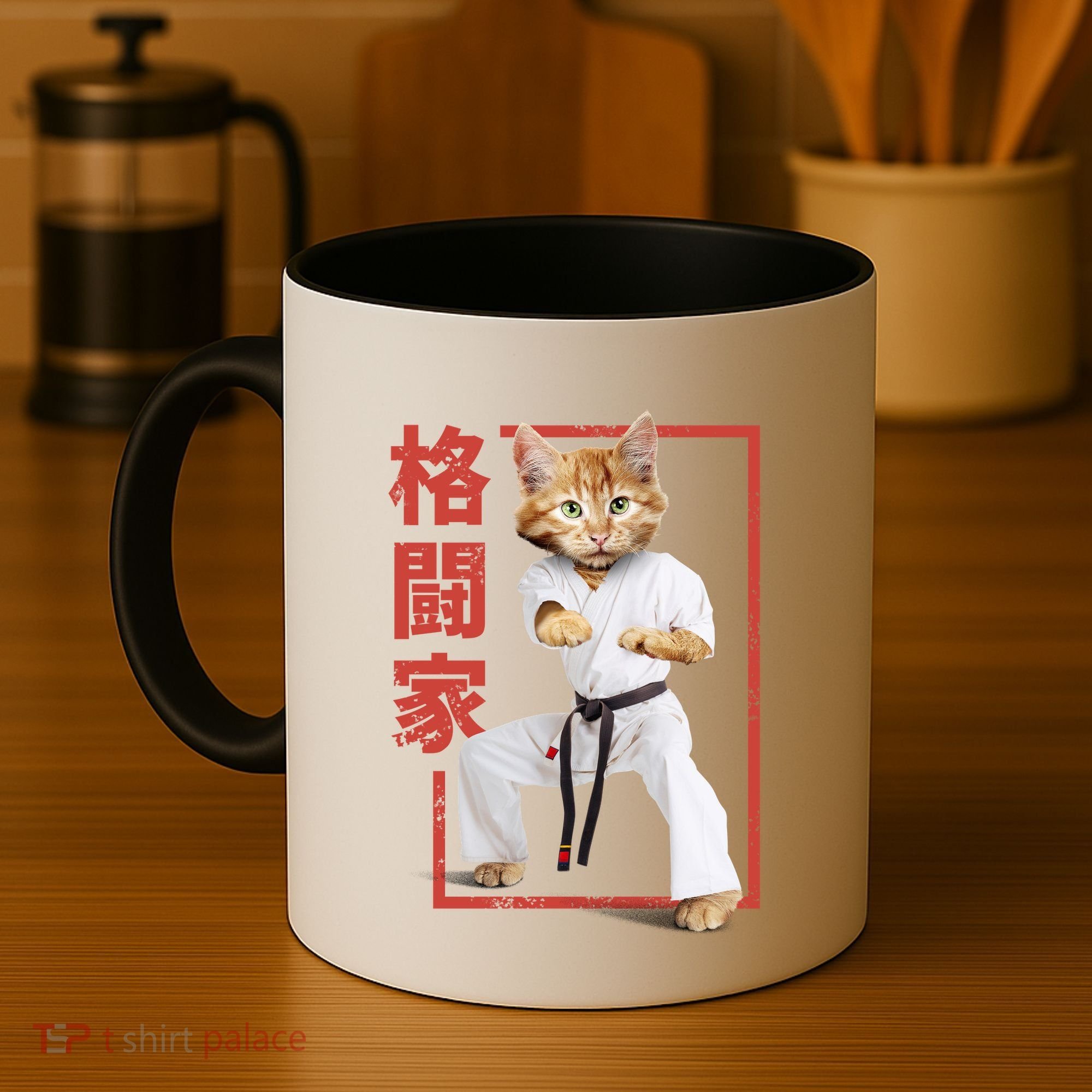 Karate Cat Coffee Mug