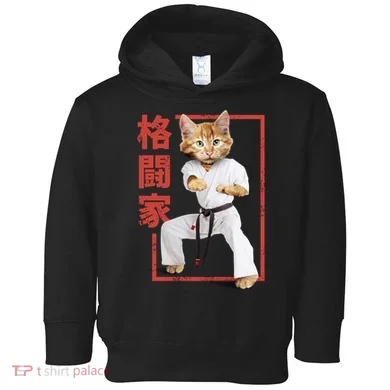 Karate Cat Toddler Hoodie
