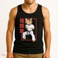 Karate Cat Tank Top thumb 3