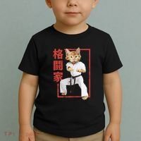 Karate Cat Toddler T-Shirt thumb 2