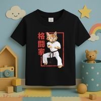Karate Cat Toddler T-Shirt thumb 3