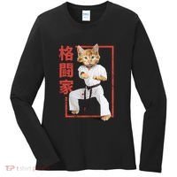 Karate Cat Women's Long Sleeve Shirt thumb 0