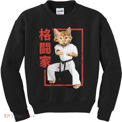 Karate Cat Kids Sweatshirt