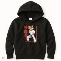 Karate Cat Kids Hoodie thumb 0