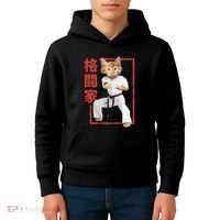Karate Cat Kids Hoodie thumb 4