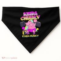 Kinda Chunky Kinda Hunky And Body Building Gym USA-Made Doggie Bandana thumb 0