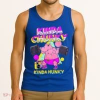 Kinda Chunky Kinda Hunky And Body Building Gym Tank Top thumb 3