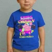 Kinda Chunky Kinda Hunky And Body Building Gym Toddler T-Shirt thumb 2
