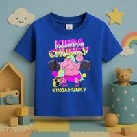 Kinda Chunky Kinda Hunky And Body Building Gym Toddler T-Shirt thumb 3