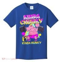 Kinda Chunky Kinda Hunky And Body Building Gym Kids T-Shirt thumb 0