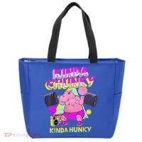 Kinda Chunky Kinda Hunky And Body Building Gym Tote Bag thumb 0
