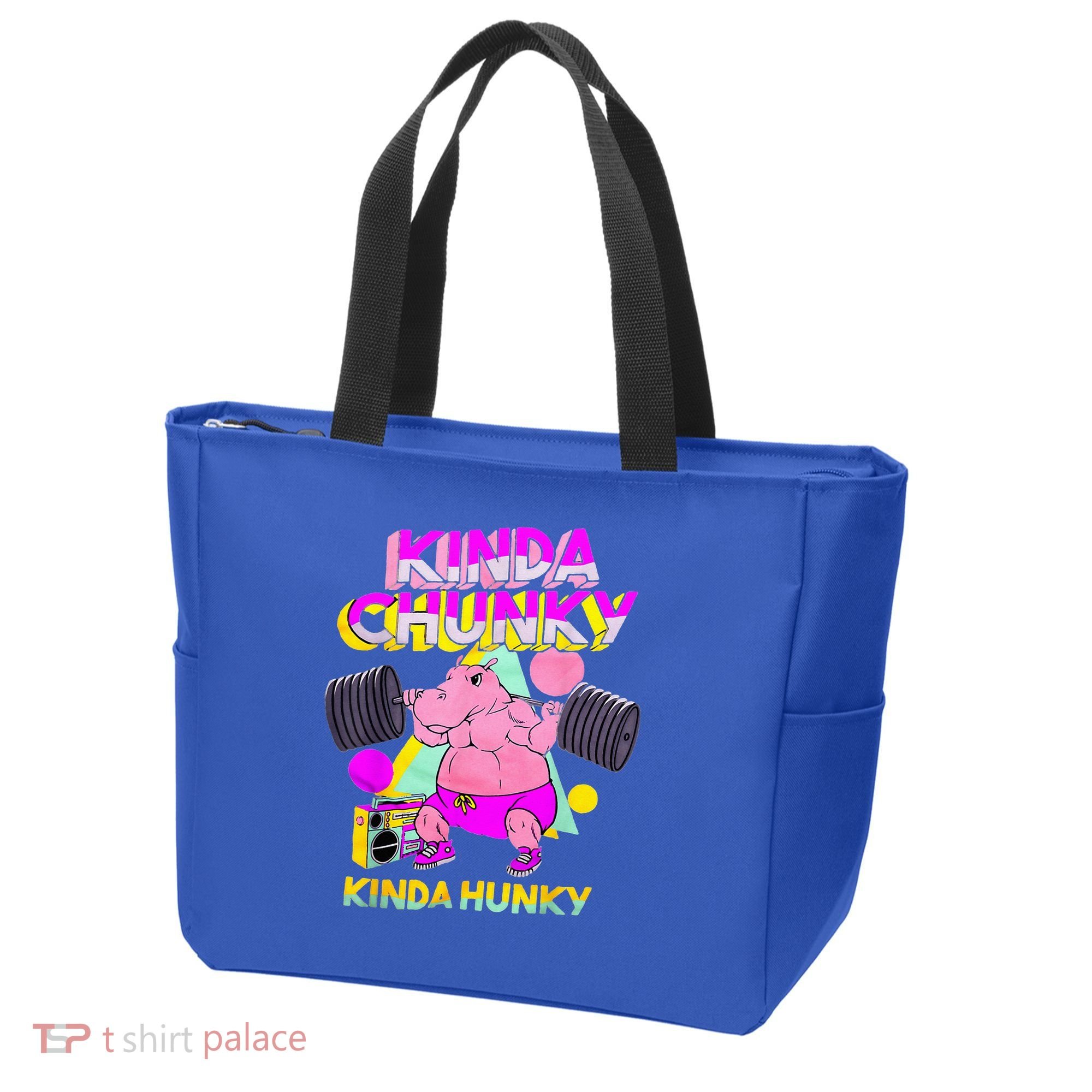 Kinda Chunky Kinda Hunky And Body Building Gym Tote Bag
