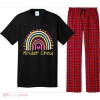 Kinder Crew Kindergarten Teacher Rainbow Heart Pajama Set thumb 0