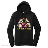 Kinder Crew Kindergarten Teacher Rainbow Heart Women's Hoodie thumb 0
