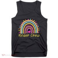 Kinder Crew Kindergarten Teacher Rainbow Heart Tank Top thumb 0