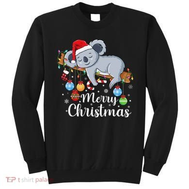 Koalalala Cute Koala Bear santa hat funny Christmas koala Sweatshirt