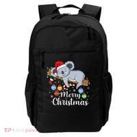 Koalalala Cute Koala Bear santa hat funny Christmas koala Backpack thumb 0