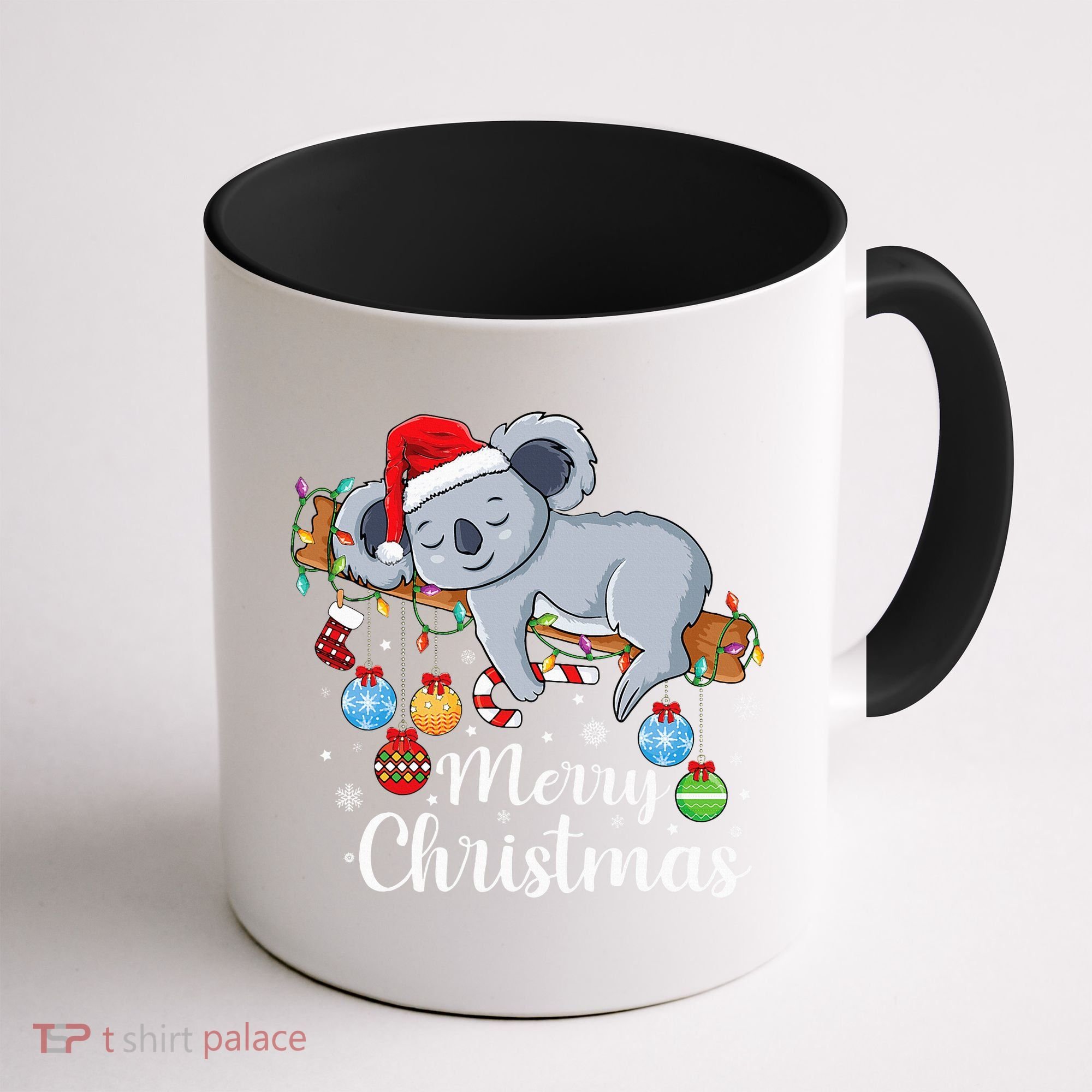 Koalalala Cute Koala Bear santa hat funny Christmas koala Coffee Mug
