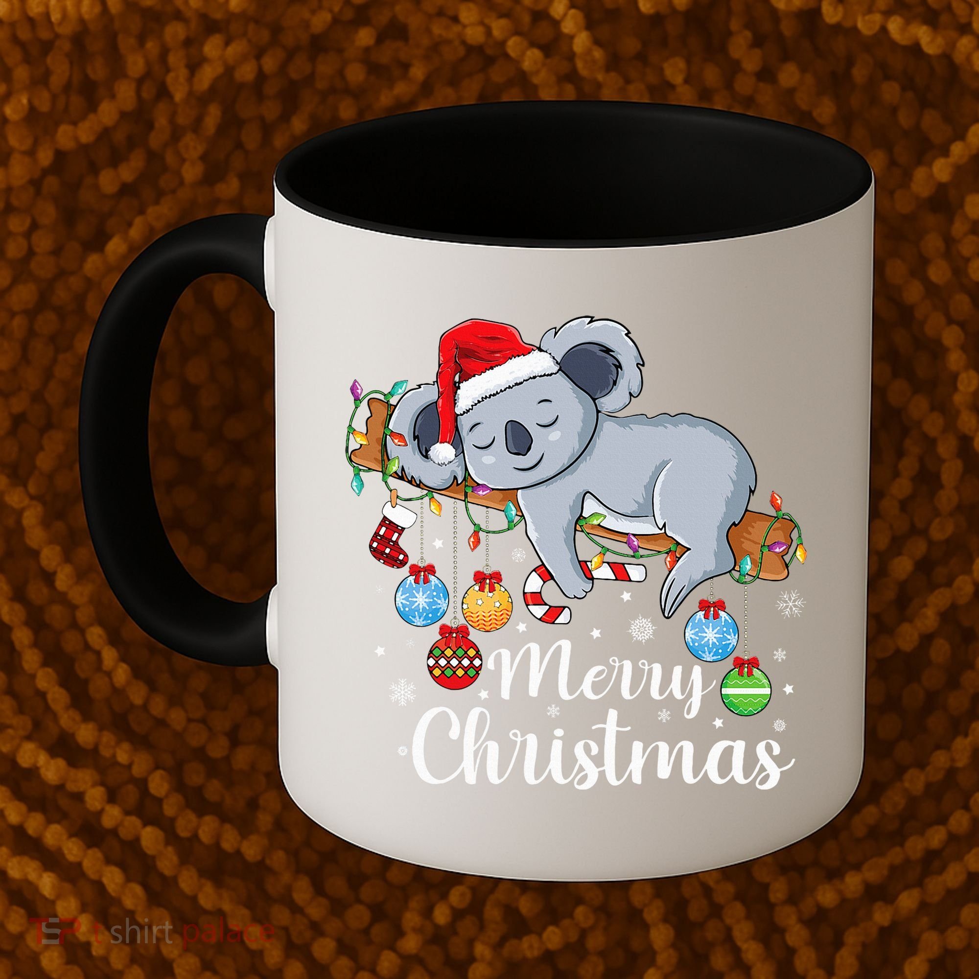 Koalalala Cute Koala Bear santa hat funny Christmas koala Coffee Mug