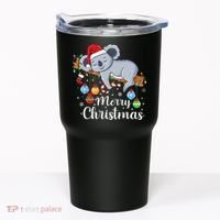 Koalalala Cute Koala Bear santa hat funny Christmas koala Tumbler thumb 0