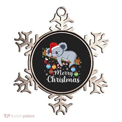 Koalalala Cute Koala Bear santa hat funny Christmas koala Ornament