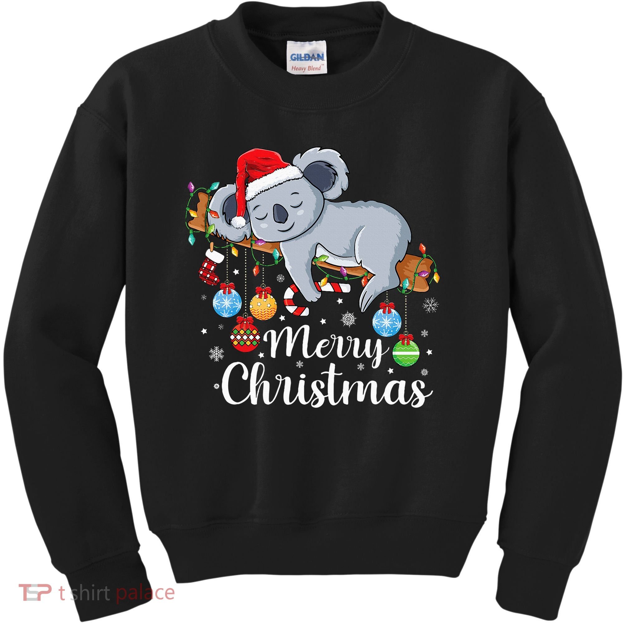 Koalalala Cute Koala Bear santa hat funny Christmas koala Kids Sweatshirt