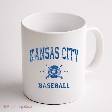 Kansas City KC Vintage Baseball Throwback Retro Design Coffee Mug back