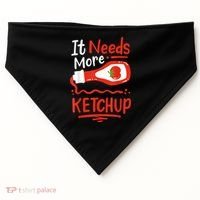 Ketchup Condiment USA-Made Doggie Bandana thumb 0