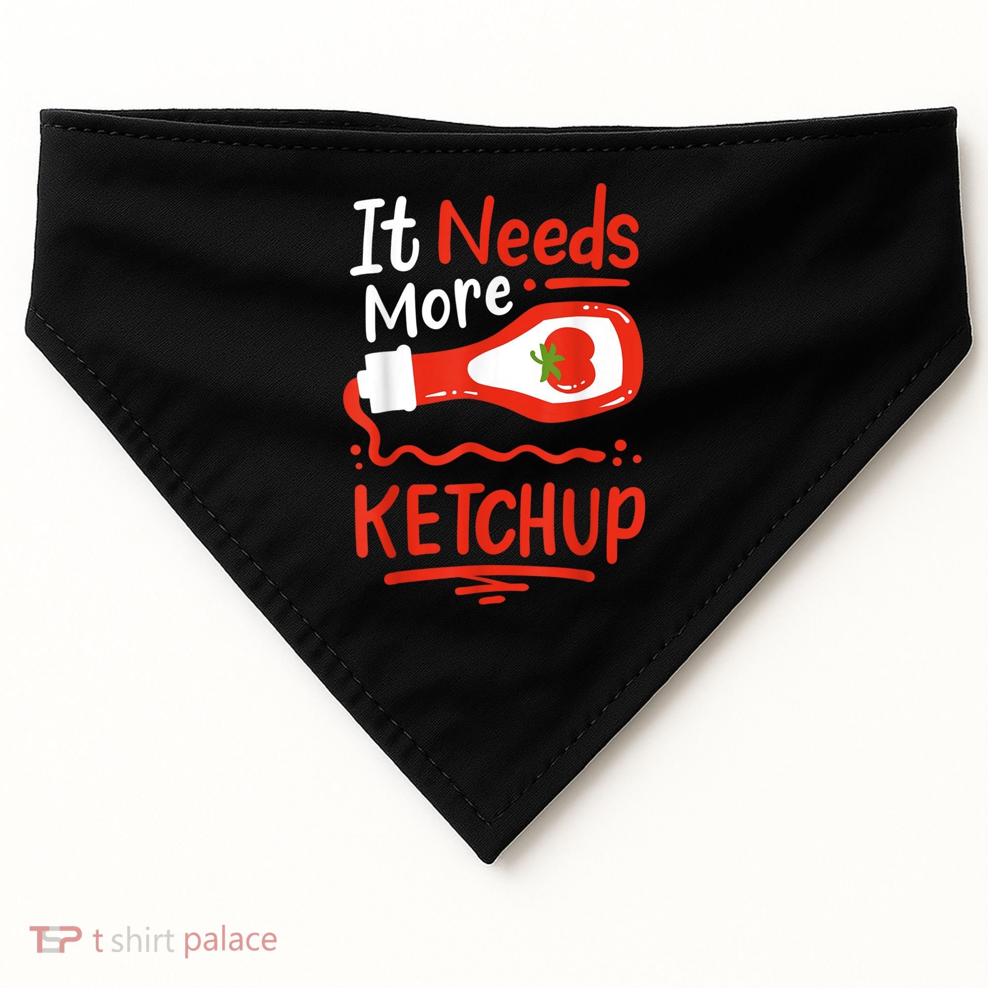 Ketchup Condiment USA-Made Doggie Bandana