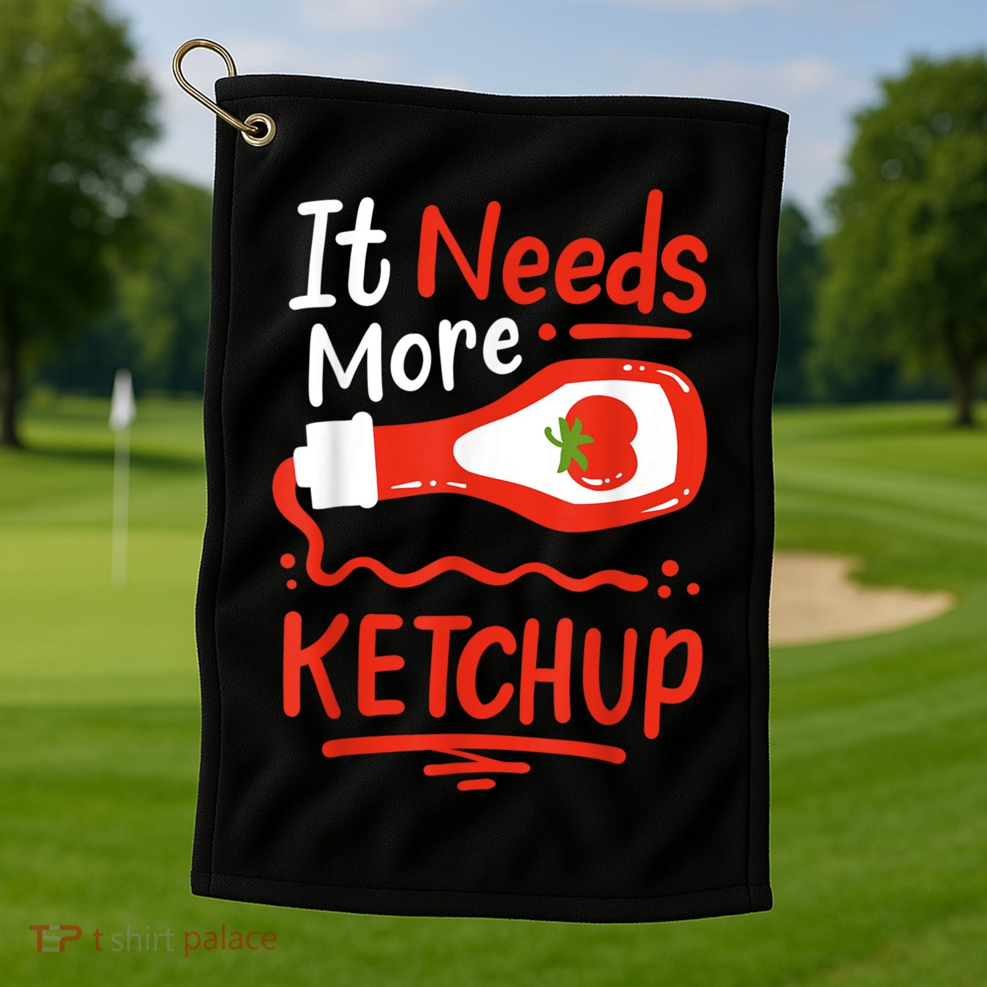Ketchup Condiment Golf Towel