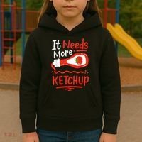 Ketchup Condiment Kids Hoodie thumb 3