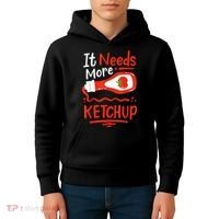 Ketchup Condiment Kids Hoodie thumb 4