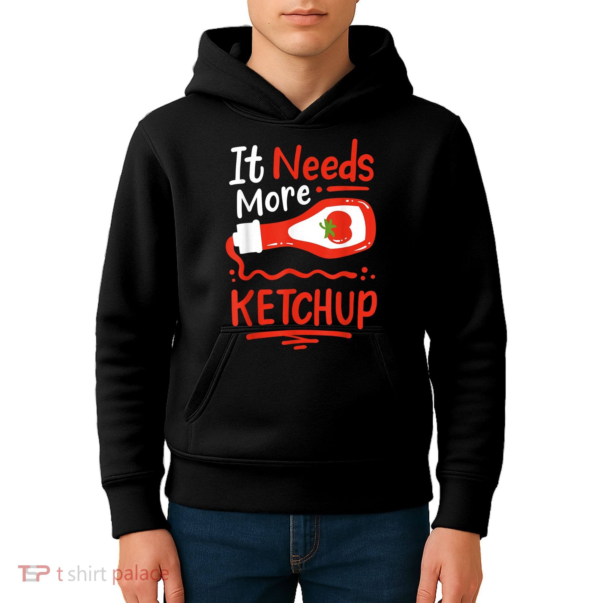 Ketchup Condiment Kids Hoodie
