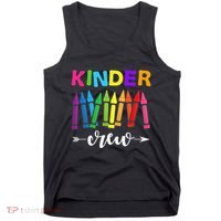 Kinder Crew Kindergarten Teacher 1st Day Of School Tank Top thumb 0