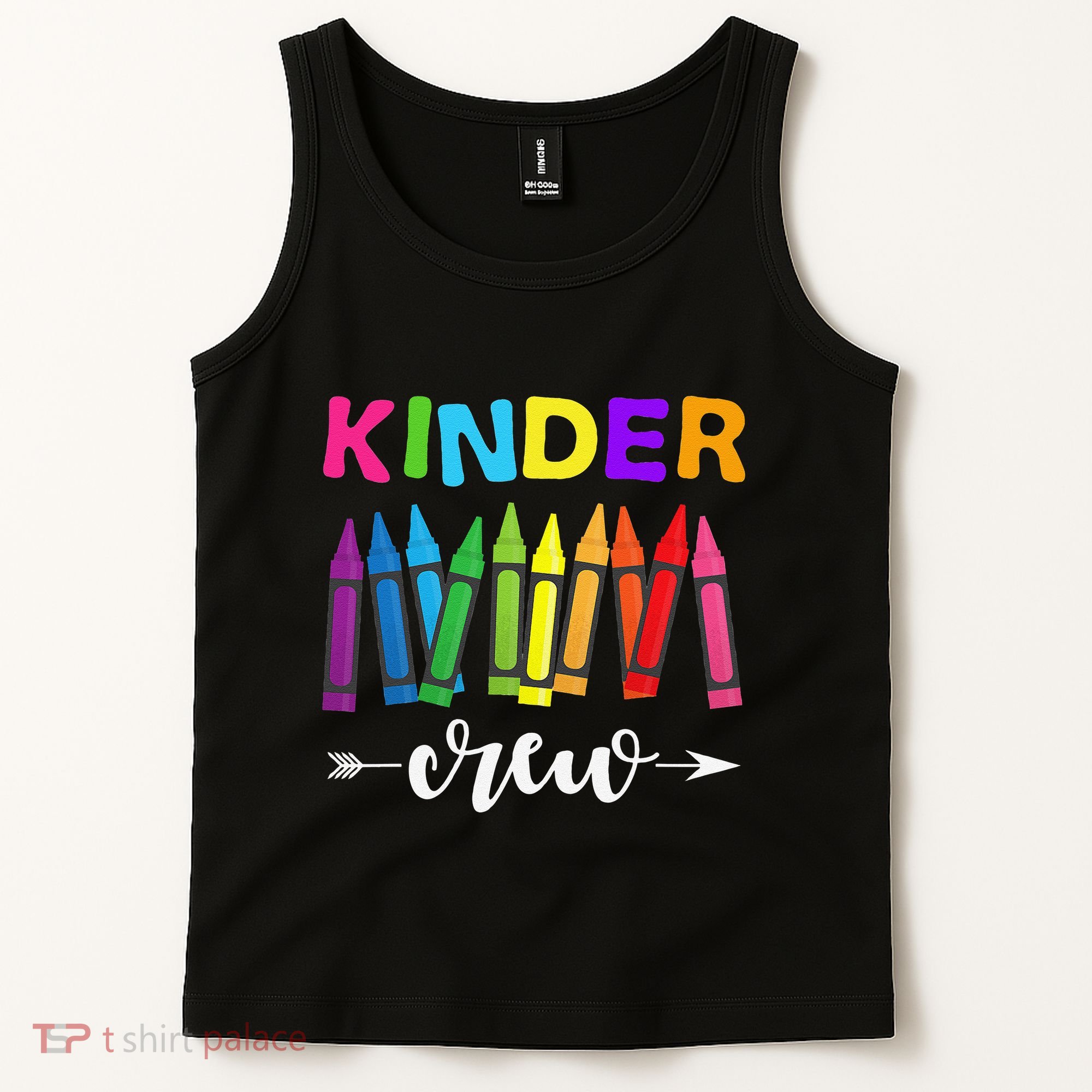 Kinder Crew Kindergarten Teacher 1st Day Of School Tank Top
