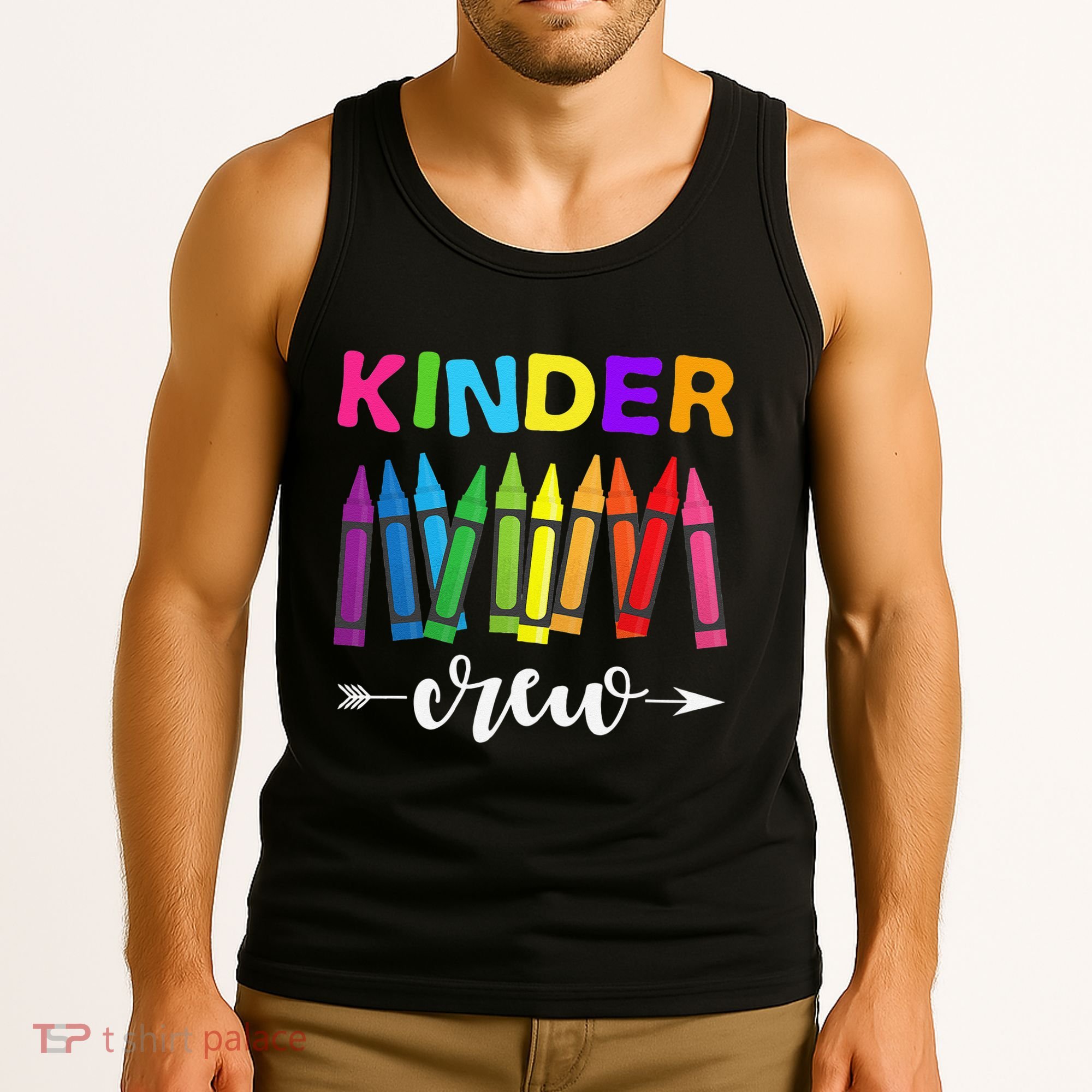 Kinder Crew Kindergarten Teacher 1st Day Of School Tank Top