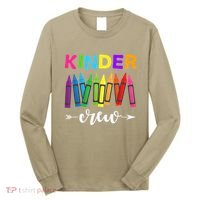 Kinder Crew Kindergarten Teacher 1st Day Of School Long Sleeve Shirt thumb 0
