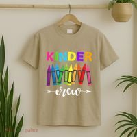 Kinder Crew Kindergarten Teacher 1st Day Of School T-Shirt thumb 2